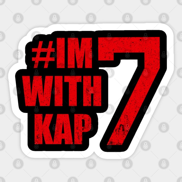 I'm With Kap 7 Sticker by photographer1